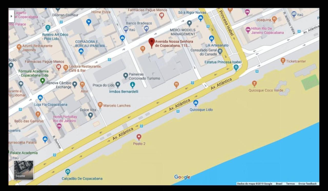 Copacabana Vista Mar Studio Rio de Janeiro Eksteriør bilde